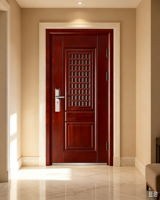 Porte d'entrée en acier ignifugé moderne et contemporaine, prix d'usine, surface finie pour maison, villa, appartement, hôtel