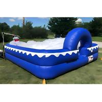 Piscine gonflable commerciale en PVC bleue de 20x20 pieds pour enfants, idéale pour la location, les fêtes, les événements aquatiques, imperméable