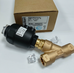 Vanne d'angle pneumatique Burkert d'origine, DN15, filetée, en acier inoxydable 316, avec joint PTFE, pour eau, vapeur et produits chimiques - Product Image 4