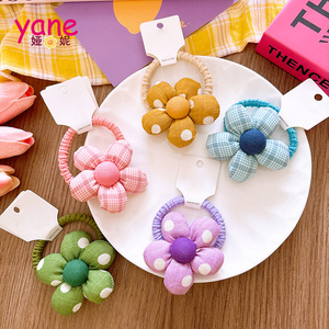 New Cotton Đầy Lưới Hoa Trẻ Em Của Đuôi Ngựa Tóc Quan Hệ Với Độ Đàn Hồi Cao Và Cô Gái Ngọt Ngào Của Ban Nhạc Cao Su Phụ Kiện Tóc - Product Image 2
