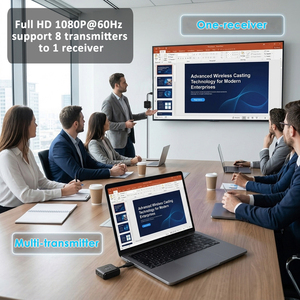 Extensor HDMI Inalámbrico VCOM USB Tipo C a HDMI, Transmisión de Pantalla de 50 Metros, Punto a Punto, WiFi TX RX - Product Image 2
