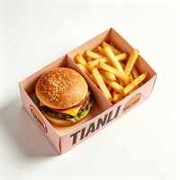 Boîte en papier de qualité alimentaire pour frites, hamburgers, poulet, et autres plats à emporter – Vente en gros