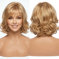 Perruques synthétiques HD Lace Front transparentes, courtes, ondulées, résistantes à la chaleur, sans colle, avec ligne de cheveux bouclée réglable, haute densité