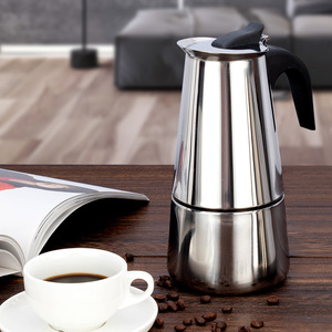 <span class=keywords><strong>Cafetera</strong></span> Moderna de <span class=keywords><strong>Acero</strong></span> <span class=keywords><strong>Inoxidable</strong></span> Estilo <span class=keywords><strong>Cafetera</strong></span> Espresso, Diseño de <span class=keywords><strong>Cafetera</strong></span> Mocha con Tapa, Juego de Espresso Italiano para Acampar en Casa - Product Image 2