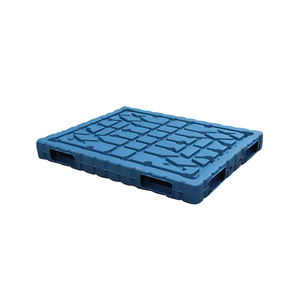 LIKU 1500*1200 <strong>Plastic</strong> Pallet Blow <strong>Molding</strong> 4-Way Double Face Stackable and Cheap Wholesale for Storage - Product Image 2