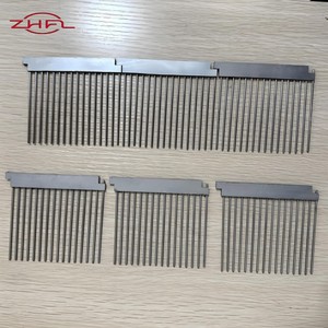 Lame de tissage en acier pour la séparation du fil, avec aiguille de finition, hauteur 90 mm, épaisseur 0,4 mm, personnalisable pour machines à tisser - Product Image 4