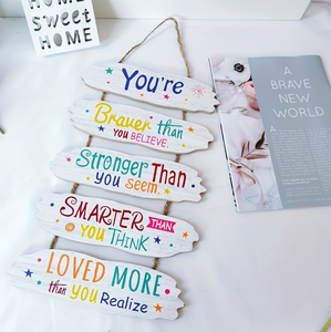 Girl <strong>Room</strong> <strong>Decor</strong> Aesthetic Art Wall Hanging Sign Inspiring Colorful <strong>Rainbow</strong> Wooden Decoration for Kids Teens Nursery Dorm <strong>Decor</strong> - Product Image 3