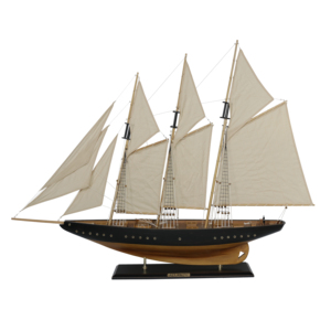 Voilier atlantique de 120 cm, yacht à voile en <span class=keywords><strong>bois</strong></span>, GRAND modèle réduit de <span class=keywords><strong>bateau</strong></span> à voile, décoration nautique, modèle réduit de schooner, vintage - Product Image 1