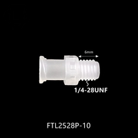 Bouchon fileté mâle en plastique JU Factory M5 M6 M8 1/8-27NPT G1/4 pour tube PP