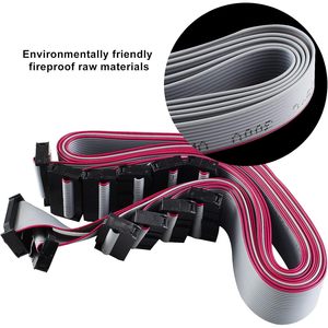 Câble plat Augiimor à 20 broches, pas de 2,54 mm, connecteur F-F IDC, pour écran d'ordinateur et équipement médical - Product Image 6