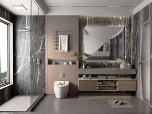 Armoire <span class=keywords><strong>de</strong></span> <span class=keywords><strong>salle</strong></span> <span class=keywords><strong>de</strong></span> <span class=keywords><strong>bain</strong></span> suspendue sur mesure JINGSHUN pour toute la maison <span class=keywords><strong>avec</strong></span> <span class=keywords><strong>colonne</strong></span> <span class=keywords><strong>miroir</strong></span>, gain <span class=keywords><strong>de</strong></span> place, étanche, installation robuste, hôtel - Product Image 1