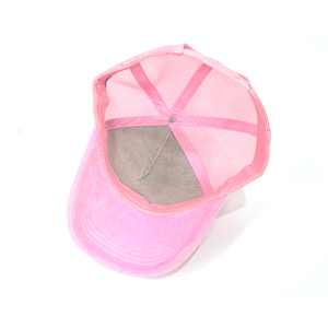 Thiết Kế Đặc Biệt Tạo Của Riêng Bạn Dệt Nhãn Màu Hồng Lưới Trở Lại Cap Thêu Logo Da Lộn Tùy Chỉnh Thêu <span class=keywords><strong>Trucker</strong></span> Mũ - Product Image 6