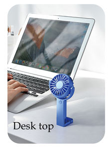 Ventilador de mano mini portátil personalizable de alta calidad y bajo ruido con gancho - Product Image 6