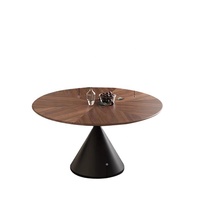 Table à manger 4 places en bois massif de style moderne, table basse vintage de style français minimaliste pour la maison