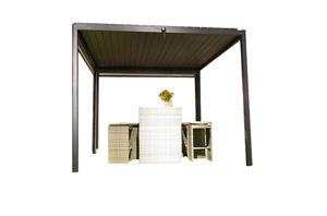Sunawning Pergola Tuinhuisje Outdoor Waterdicht, Pergola Gemotoriseerde Louvre Waterdicht, Pergola Intrekbare Schaduw - Product Image 2