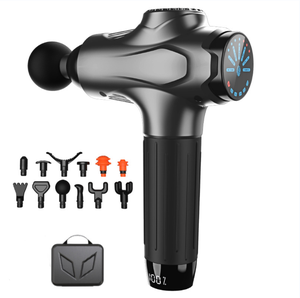 New Health Personal Care 12 Köpfe Mini-Massage pistole USB Wiederauf ladbare Massage pistole mit LCD-Bildschirm Deep Tissue Muscle Massage gun - Product Image 1