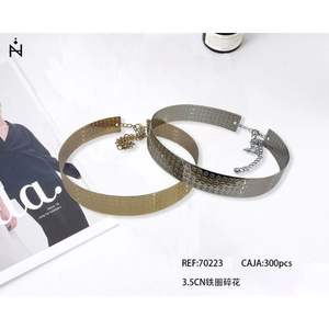 Ceinture en tricot à motif floral en fer de 3,5 cm pour femme, accessoire de mode - Product Image 3