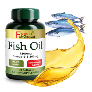 ผู้ผลิตอาหารเสริมน้ำมันปลาโอเมก้า 3 พร้อม EPA และ DHA เพื่อสุขภาพหัวใจ บรรจุ 180 แคปซูลนิ่ม - Product Image 1