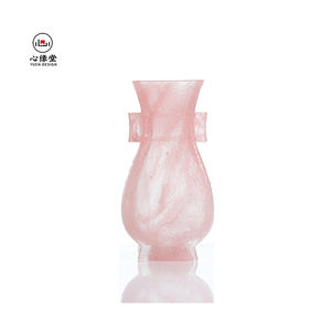 Vase d'art en émail Fencai <span class=keywords><strong>de</strong></span> style chinois, artisanat en émail, vase en cristal, idéal pour les roses fraîchement coupées et les bouquets <span class=keywords><strong>de</strong></span> fleurs à longues tiges - Product Image 1