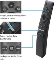 Control Remoto de Repuesto Inteligente por Voz BN59-01312A para Televisores Samsung QN75Q60RAF QN75Q60R QN65Q90RAF QN65Q90R QN65Q900RBF QN65Q900RB