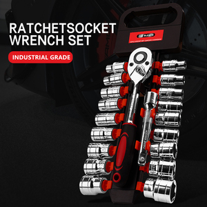 12 bộ dụng cụ sửa chữa nhà cấp công nghiệp với ổ cắm cờ lê và Bộ cờ lê Ratchet nhanh - Product Image 2