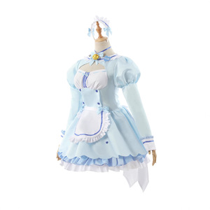 Disfraz de Anime <span class=keywords><strong>Nekopara</strong></span> Vanilla, Peluca de Cosplay, Vestido de Lolita, Azul, para Halloween, Fiesta, Actuación, Juego de Roles, Trajes para Fiesta de Navidad - Product Image 6