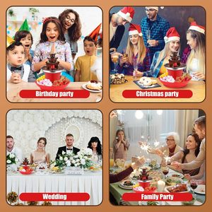 Distributeur de <span class=keywords><strong>fondue</strong></span> au chocolat électrique compact avec <span class=keywords><strong>tour</strong></span> en plastique et capacité de 200 ml pour mariages, hôtels et réunions de famille - Product Image 6