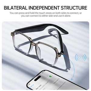 แว่นตาอัจฉริยะ XG92 ปรับแต่งโลโก้ได้ นวัตกรรมอุปกรณ์สวมใส่ แปลภาษาอัจฉริยะ สนทนาด้วย AI รู้จำภาพด้วย AI รับผลิตแบบ OEM/ODM - Product Image 6