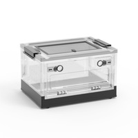 Cage pour petits animaux de compagnie respirante pliable à motif solide Hamster Rat Rongeur Enclos d'élevage avec roue