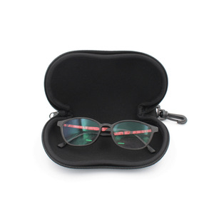 PLAYMAX Portable Protective <b>Silicone</b> <b>Waterproof</b> Glasses Case Printed Sunglasses Bag Eyewear Storage Pouch Metal Keychain Buckle - Product Image 4