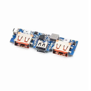 เครื่องชาร์จแบตเตอรี่ลิเธียม LED แบบคู่ USB 5V 2.4A ไมโคร/Type-C USB พาวเวอร์แบงค์มือถือ 18650 โมดูลชาร์จ - Product Image 4