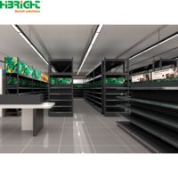 Solution de vente au détail immersive tout-en-un pour supermarchés, rayonnage de supermarché certifié CE pour les magasins de quartier