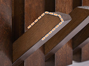 ราวแขวนเสื้อผ้าติด<span class=keywords><strong>ผนัง</strong></span>ไม้รูปคีย์เปียโน แบบพับได้ แข็งแรง ทนทาน สำหรับทางเข้าบ้าน - Product Image 5