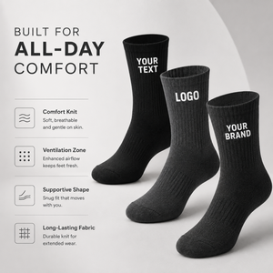Men Bamboo Dress <b>Socks</b> Custom Logo Solid Color Crew Casual Business <b>Socks</b> Breathable High Quality Manufacturer Wholesale in Box - Product Image 3