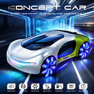 2.4G & Watch Gesture New Energy Simulation Concept RC Car 1/20th 9CH Dual Fog Spray Stunt Car avec station de charge - Product Image 4