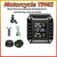 Système de surveillance de la pression des pneus sans fil pour moto et vélo électrique, affichage numérique en temps réel, étanche, alarme automatique, surveillance de la sécurité