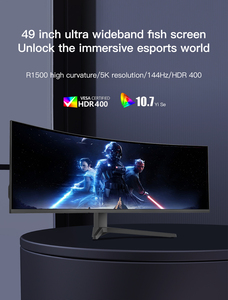 Moniteur LED incurvé 49 pouces 4/5K de haute qualité OEM pour jeux, écran large HDR, fréquence de rafraîchissement 165 Hz, type FHD pour ordinateurs PC - Product Image 6