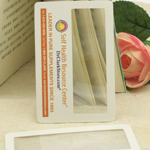 Loupe de poche avec lentille de Fresnel, règle, allume-feu solaire d'urgence, compacte, en plastique, format <span class=keywords><strong>carte</strong></span> de crédit - Product Image 6