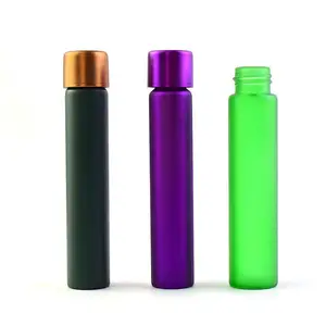 Factory 15ml 30ml black Custom Smell Proof Bottle Packaging Wide Mouth Child Resistant Proof Tubes Small Plastic Vial With Lid