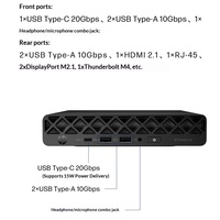 Nouveau produit, vente directe d'usine, Elite Desk 8 Mini Gli Ultra5-235 8GRAM 512G SSD, ordinateur de bureau pour petites entreprises