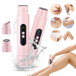 Rasoir électrique sans fil étanche IPX7 pour femmes, épilateur facial indolore, épilateur corporel, tondeuse pour les jambes, le bikini - Product Image 1