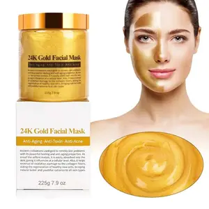 Peel Off 24K Gold Facial Mask Hot Selling Skin Care Brightening Anti Aging Wrinkle Collagen Crystal Anti-Aging
