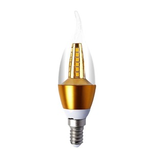 หลอดไฟ LED รูปทรงเทียน ขั้วเกลียว E14 110V-220V 12V แหล่งจ่ายไฟแรงดันต่ำ แสงสีขาวอบอุ่น สำหรับใช้ภายในอาคาร - Product Image 3
