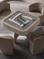 Elektrischer Holz-Mahjong-Tisch für 4 Spieler Indoor-Spieltisch Modernes Luxus-Design für Zuhause Hotel Wohnzimmer