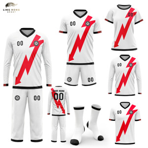 Professionell Gefertigte Sportbekleidung Fußball-Uniform Atmungsaktives Wärmeübertragungslogo Blanko Fußballtrikot Sommer Polyester Kurzarm - Product Image 1