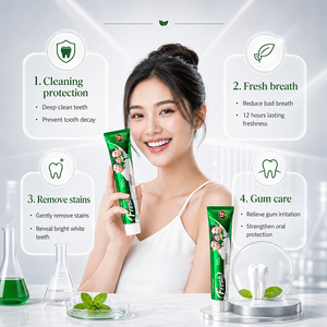 Pasta Dental KORMESIC con Certificación Bpom, 180g, Cuidado Intensivo, Menta Fresca, Fórmula Refrescante y Blanqueadora, Espuma Abundante - Product Image 2