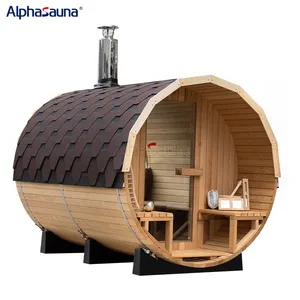 Alphasauna Attractive And Durable Mobile Sauna Room With Burning Stove
