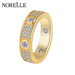 <span class=keywords><strong>Bague</strong></span> en argent sterling 925 de haute qualité avec moissanite, alliance pour femme, plaquée or, entièrement sertie de diamants, approvisionnement transfrontalier exquis - Product Image 4
