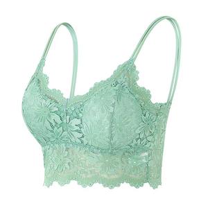 Top à bretelles gothique sexy transfrontalier Europe États-Unis, dentelle, grande taille, enveloppe-poitrine pour femme, anti-transparence, dos élégant - Product Image 5