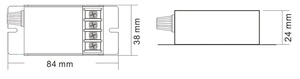 Dc12v 24V 300W 600W 25A 2K 16k <span class=keywords><strong>PWM</strong></span> Mono colour LED <span class=keywords><strong>Dimmer</strong></span> Knob Mini Rotary <span class=keywords><strong>Dimmer</strong></span> chuyển đổi - Product Image 3
